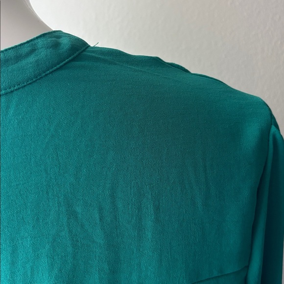 Ava & Grace Teal Button-Down Blouse - Picture 8 of 10